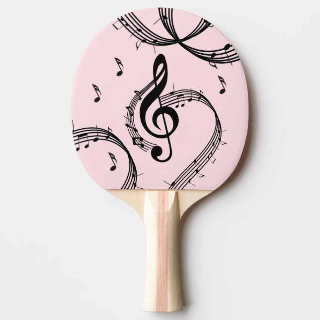 Raquette De Ping Pong Climacic G Clef Music Rose (Devant)