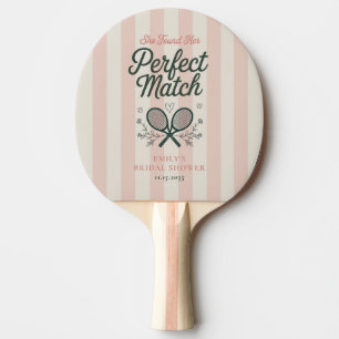 Raquette De Ping Pong Club de tennis de mariage de Perfect Match Social 