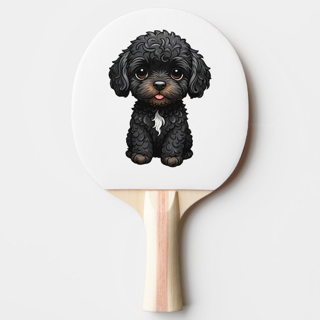 Raquette De Ping Pong Cockapoo noir (Devant)