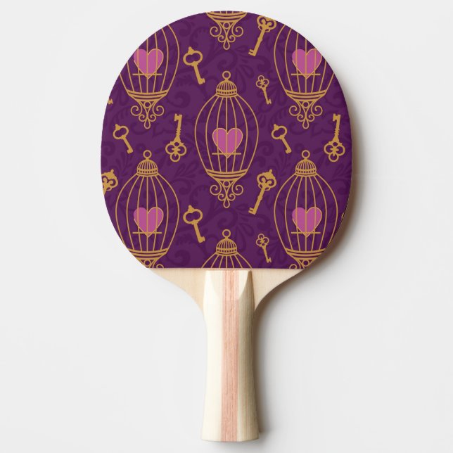 Raquette De Ping Pong Coeur-clé-motif (Devant)