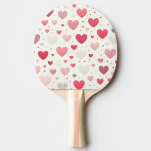 Raquette De Ping Pong Coeur coloré de la Saint Valentin
