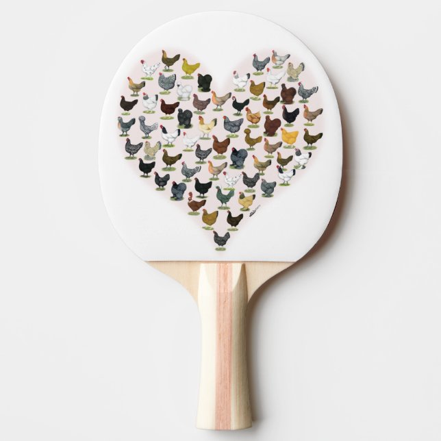 Raquette De Ping Pong Coeur de poulet (Devant)