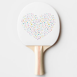 Raquette De Ping Pong Cœur et petit cœurs - Amoureux du ping-pong