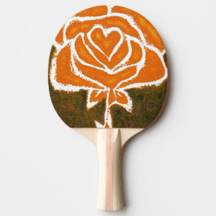 Raquette De Ping Pong "Coeur Rose #8" Ping Pong Paddle