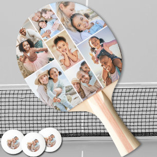 Raquette De Ping Pong Collage photo Simple et élégant