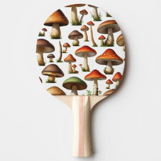 Raquette De Ping Pong Collection de champignons Design Motif