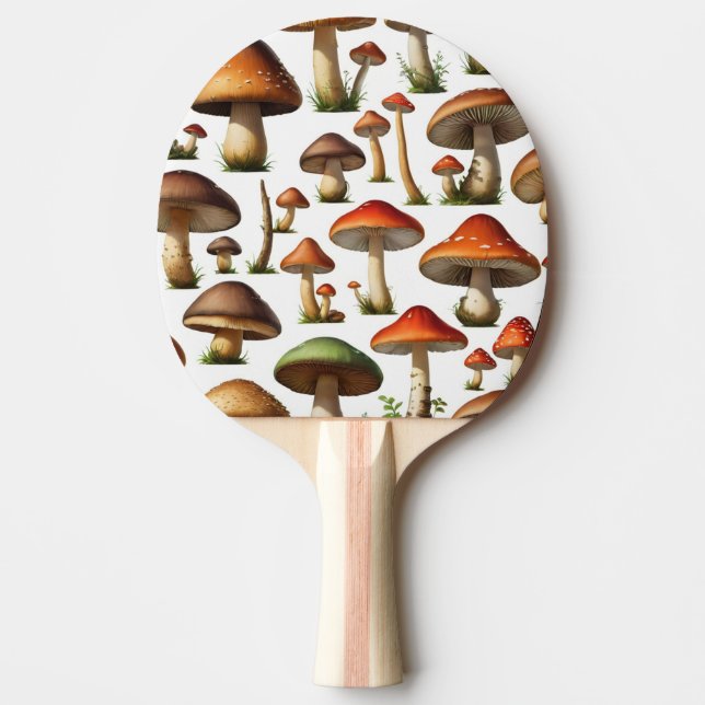 Raquette De Ping Pong Collection de champignons Design Motif (Devant)