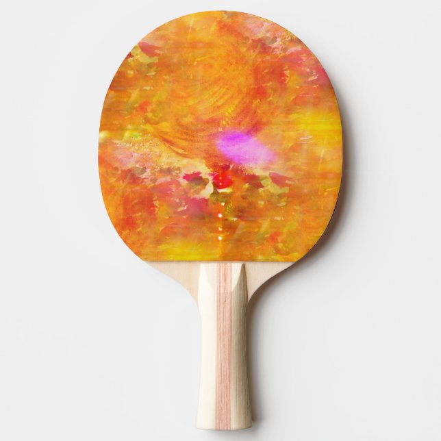 Raquette De Ping Pong colorez le jaune sans couture d'arrière - plan (Devant)