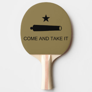 Raquette De Ping Pong Come & Take It ! Flag de Texas State