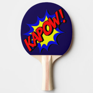 Raquette De Ping Pong Comic Book Kapow ! Exclamation
