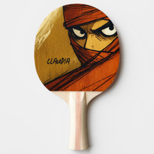 Raquette De Ping Pong Comic Ninja personnalisable