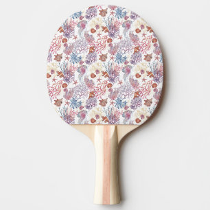 Raquette De Ping Pong Composition aquarelle sous-marine Série Design 3