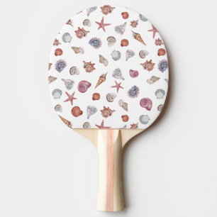 Raquette De Ping Pong Composition de aquarelle sous-marine Série Design 