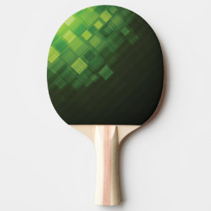 Raquette De Ping Pong Conception abstraite verte de technologie