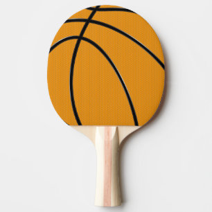 Raquette De Ping Pong Conception de basket-ball dans l'orange et le noir