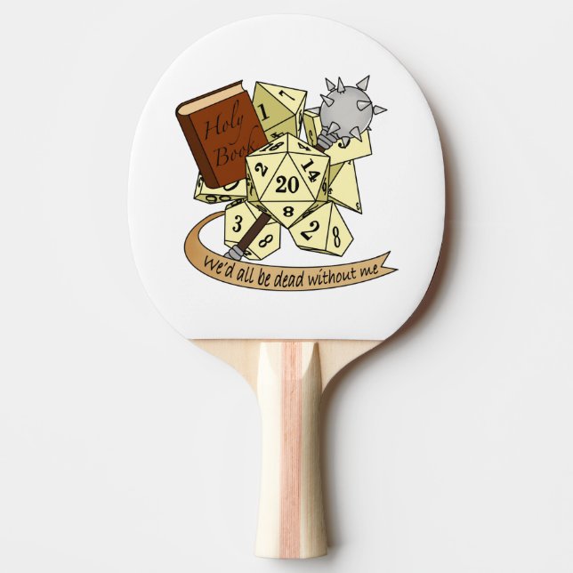 Raquette De Ping Pong Conception de dés de classe (Devant)