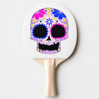 Raquette De Ping Pong Conception heureuse de crâne de sucre