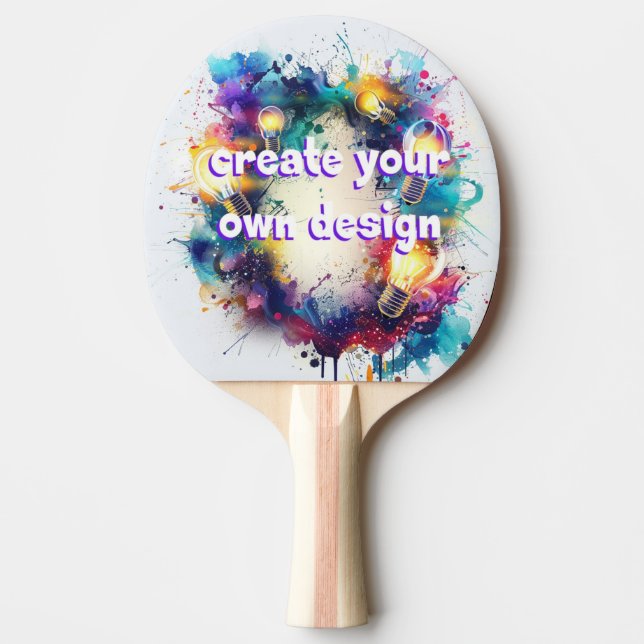Raquette De Ping Pong Concevez votre petit-déjeuner unique au tennis de  (Devant)
