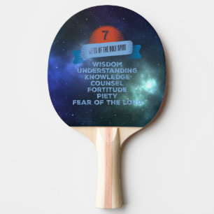 Raquette De Ping Pong Confirmation 7 Dons de l'Esprit Saint
