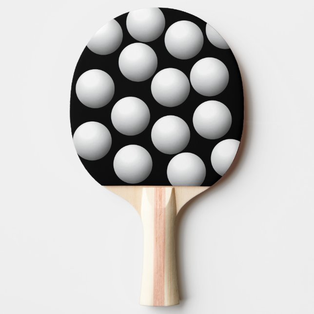 Raquette De Ping Pong Confondre Votre Opposant Plusieurs Boules Sur Elle (Devant)