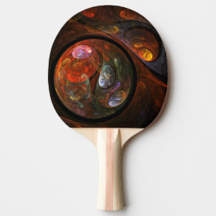 Raquette De Ping Pong Connexion fluide Art Abstrait