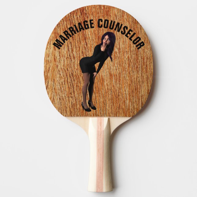 Raquette De Ping Pong CONSEILLER EN MARIAGE MARIAGE CADEAU Ping Pong (Devant)