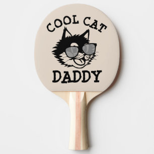 RAQUETTE DE PING PONG COOL CAT DADDY PAPA FÊTE DES PÈRES PING PONG PADDL