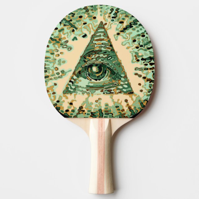 Raquette De Ping Pong Cool et camouflage unique Illuminati (Devant)