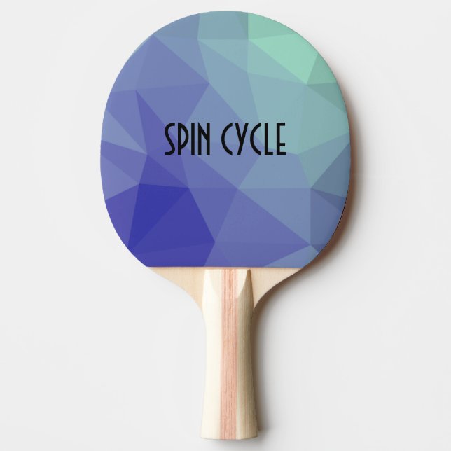 Raquette De Ping Pong Cool Ombre bleu vert spin (Devant)