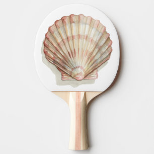 Raquette De Ping Pong Coquillage rose et crème