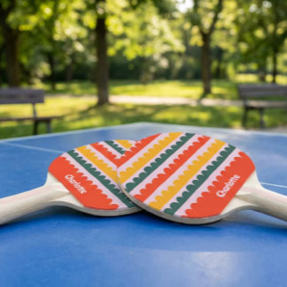 Raquette De Ping Pong Coquilles Ensoleillées