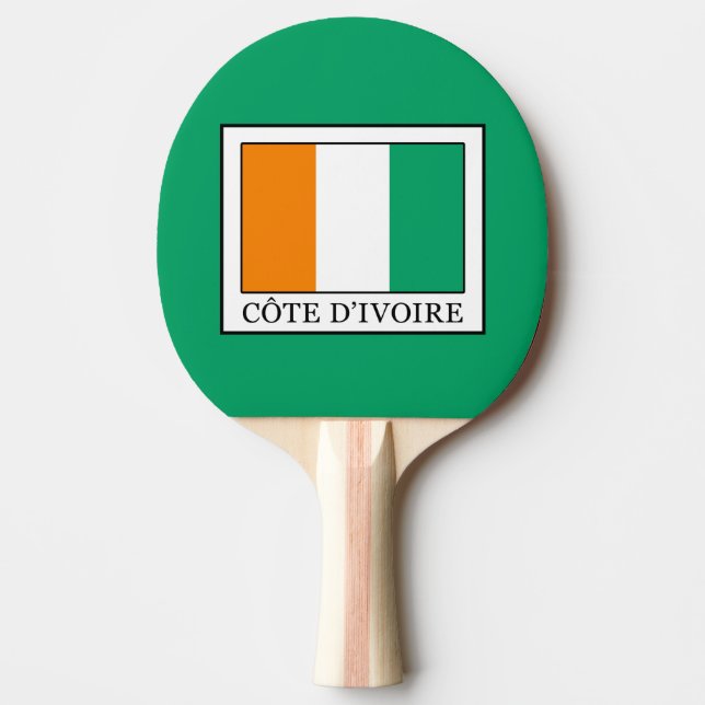 Raquette De Ping Pong Côte d'Ivoire (Devant)