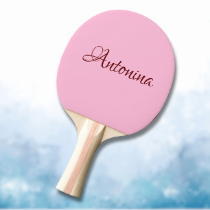 Raquette De Ping Pong Cotton Candy Rose Nom Moderne Minimaliste Tendan