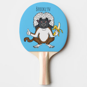 Raquette De Ping Pong Cotton Top Tamarin montoon est une illustration