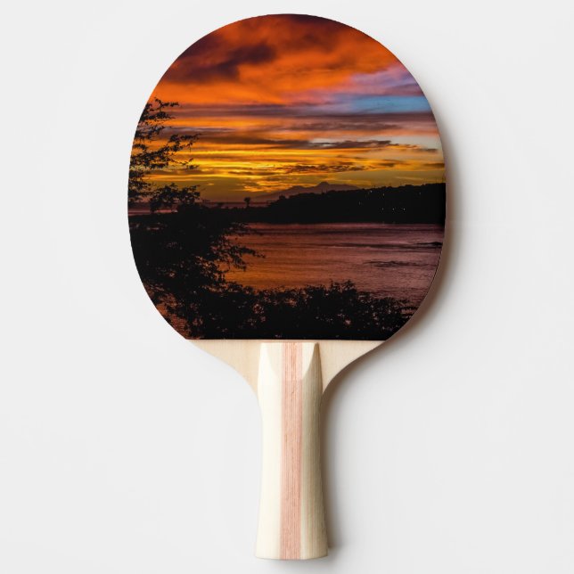 Raquette De Ping Pong Coucher de soleil à Praia, Cap Vert (Devant)