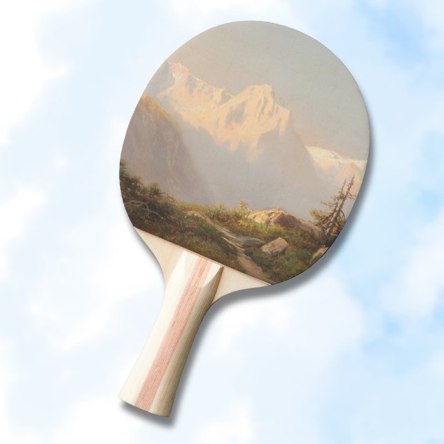 Raquette De Ping Pong Coucher de soleil dans les montagnes - Carl Lafite (Créateur téléchargé)
