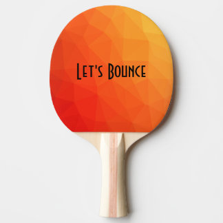 Raquette De Ping Pong Coucher de soleil orange orange Ombre cool Rebondi