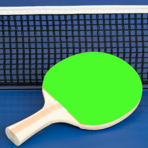 Raquette De Ping Pong Couleur solide verte néon Classique