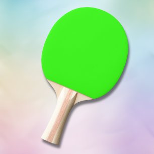 Raquette De Ping Pong Couleur solide verte néon   Classique