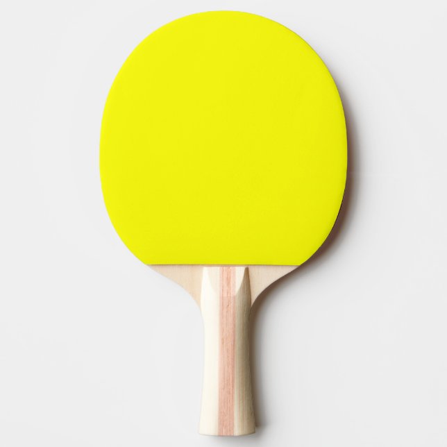 Raquette De Ping Pong Couleur uni jaune néon (Devant)