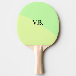 Raquette De Ping Pong Couleur unie simple ajoutez nom texte monogramme j