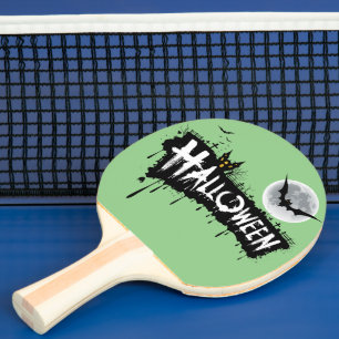 Raquette De Ping Pong Cour déplaisante : Halloween Ping Pong Paddle