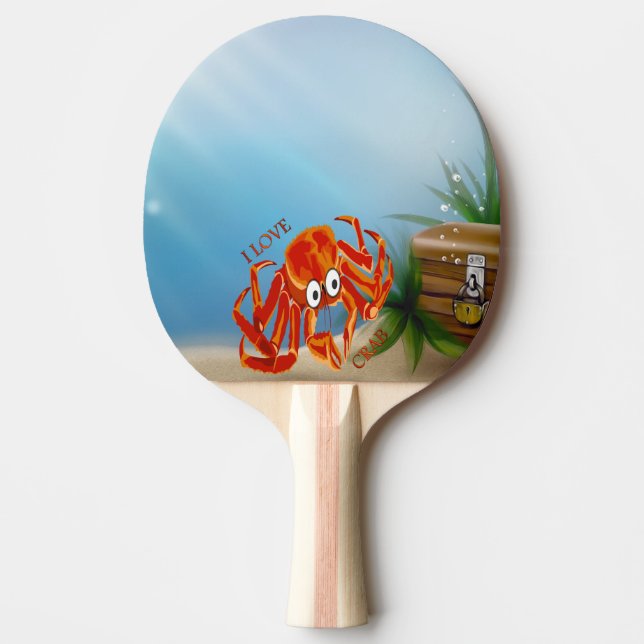 Raquette De Ping Pong Crabe royal orangé tropical de mer (Devant)