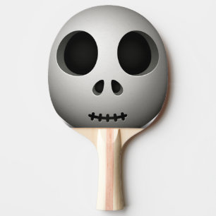 Raquette De Ping Pong Crâne Éffrayant
