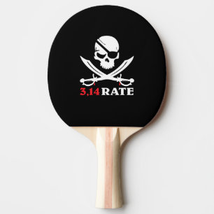 Raquette De Ping Pong Crâne et sabres pirates