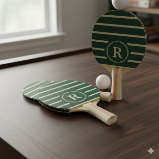 Raquette De Ping Pong Create Your Own Custom Name Monogram Design