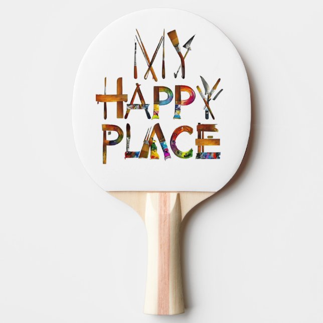 Raquette De Ping Pong "Creative Spin – My Happy Place Artist Paddle" (Devant)
