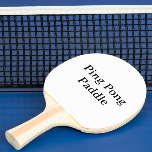 Raquette De Ping Pong Créez Votre Propre Caoutchouc Noir Simple 6"x6.25"