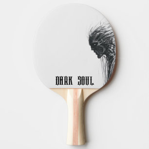 Raquette De Ping Pong Croquis d'être sombre Dark Soul