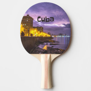 Raquette De Ping Pong Cuba La Havane La Nuit